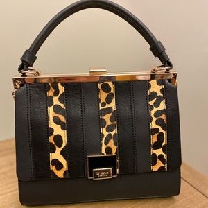 Dune London Black Leopard Crossbody